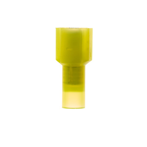 3M Male Insulated Disconnects 10 AWG Butted Yellow Nylon