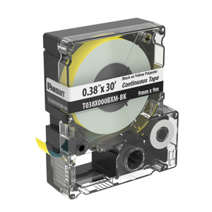 T038X000BXM-BK PXE CONT TAPE BLK/YEL