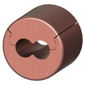 DMC Power Single Cap Split Parallel Splices 1/2 in Copper