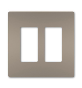 Pass & Seymour Standard Decorator Wallplates 2 Gang Nickel Polycarbonate Snap-on
