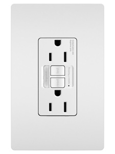 Pass & Seymour 1597-NTLTR radiant® Series Night Light GFCIs 15 A 5-15R White Tamper-resistant