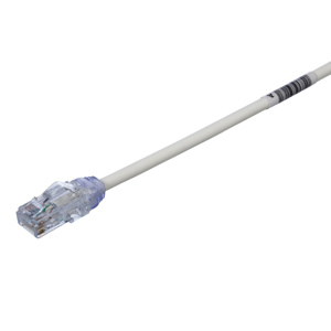 UTP28X1 CAT6A 28AWG UTP OFFWHT P-CRD 1FT