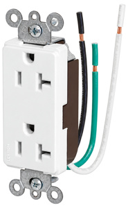 Leviton 16352 Series Duplex Receptacles 20 A 125 V Commercial Specification Grade White