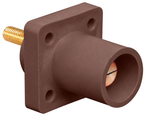 Leviton 16R23 Series Single Pole Receptacles Brown