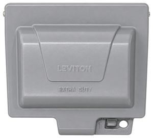 <em class="search-results-highlight">Leviton</em> Weatherproof While-in-Use Box Covers Universal 1 Gang Gray