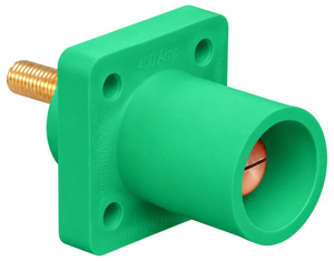 Leviton 16R23 Series Single Pole Receptacles Green