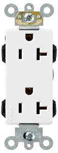 <em class="search-results-highlight">Leviton</em> Lev-Lok® Decora Plus Duplex Receptacles 20 A 125 V 2P3W 5-20R Heavy-Duty Industrial Specification Grade Lev-Lok® White