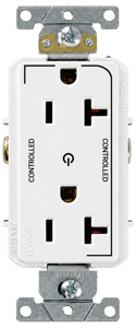 <em class="search-results-highlight">Leviton</em> 16352 Series Self Controlled Duplex Receptacles 20 A 125 V 2P3W 5-20R Heavy-Duty Industrial Specification Grade Decora® White