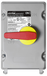 <em class="search-results-highlight">Leviton</em> LDS Series Non-fused Powerswitch® Safety Disconnect Switches Not Hazardous Rated 250