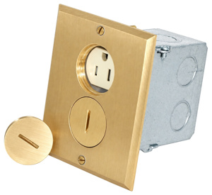 <em class="search-results-highlight">Leviton</em> 25249-BA Series Duplex Receptacle Floor Box Assemblies 15 A Ivory