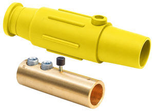 Leviton 17D24 Series Single Pole Plugs Yellow