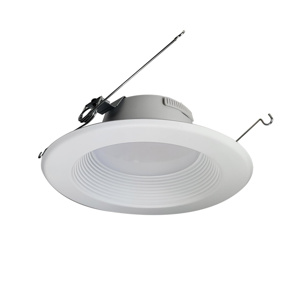 Nora Lighting AC Onyx Recessed Can Lights 120 V 16.5 W 5 in<multisep/> 6 in 2700/3000/3500/4000/5000 K White Dimmable 1150 lm