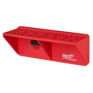 Milwaukee PACKOUT™ Tool/Storage Racks Polymer, Steel Red 4 x 9.5 x 3.5 in