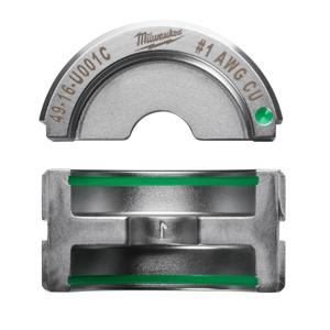 Milwaukee M18™ FORCE LOGIC™ Crimping Tool Dies <em class="search-results-highlight">U</em> Dies 1 AWG 6 Ton Metal