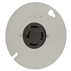 Hubbell Wiring Locking Single Receptacles