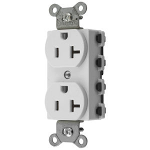 Hubbell Wiring Straight Blade Duplex Receptacles