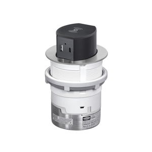 Hubbell Wiring Countertop Tri-power Receptacles