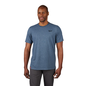 Milwaukee FREEFLEX™ Hybrid T-shirts Large Blue Mens