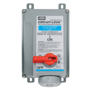 Hubbell Wiring Pin and Sleeve Mechanical Interlock Devices