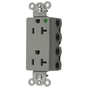 Hubbell Wiring Straight Blade Decorator Duplex Receptacles