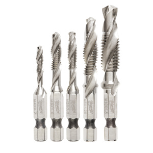 Milwaukee Impact Drill and Tap Sets 5 Piece Metric