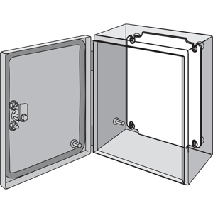 Panel for InLine and GL66 Enclosures, fits 200x150mm, Galvanized, Mild Steel