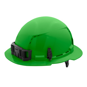 Milwaukee BOLT™ Full Brim Vented Hard Hats 6.5 - 8.5 in 6 Point Ratchet Green