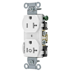Hubbell Wiring Straight Blade Duplex Receptacles