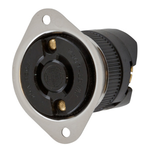 Hubbell Wiring Locking Flanged Receptacles