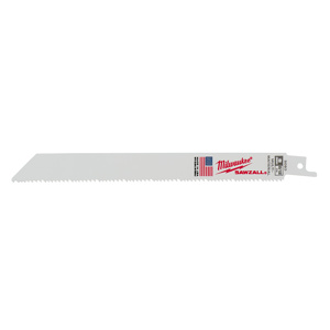 Milwaukee SAWZALL® Reciprocating Saw Blades 25 Piece 8/12 TPI 8 in Metal, Nail-embedded Wood, Plastic Thin Kerf