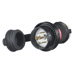 Hubbell Wiring Covered Straight Locking Plugs