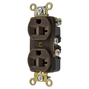Hubbell Wiring Straight Blade Duplex Receptacles