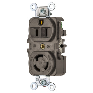 Hubbell Wiring Locking Duplex Receptacles