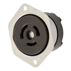 Hubbell Wiring Locking Flanged Receptacles