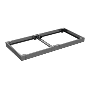 Plinth Combining Profiles, PCP, 60x62x365mm, Umbra Gray, Zinc Plated, Mild Steel