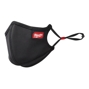 Milwaukee 3-layer Antimicrobial Performace Face Masks Polyester, Spandex, Nylon Black