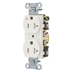Hubbell Wiring Straight Blade Duplex Receptacles