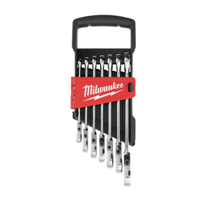 Milwaukee Flex Head Ratcheting Combination Wrench Sets 7 Piece Metric