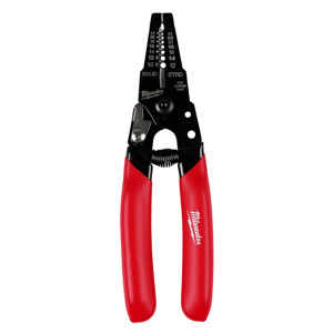 Milwaukee Cable Cutter & Strippers 22 - 10 Solid AWG, 24 - 12 Stranded AWG Red Dipped