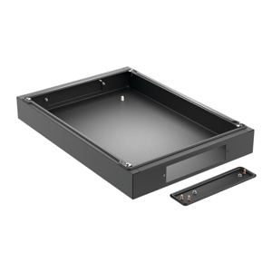 ProLine G2 Fully Sealed Plinth (100mm Solid Base), fits 1600x800mm, Black, Steel