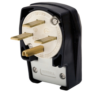 Hubbell Wiring Straight Blade 4 Position Angled Plugs