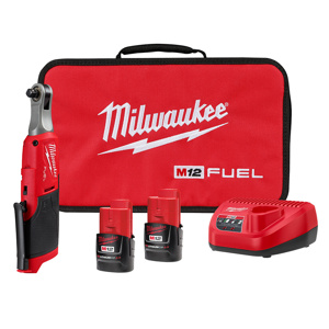 Milwaukee M12™ FUEL™ Ratchet Wrench Kits 3/8 in Cordless 420 ft lbs