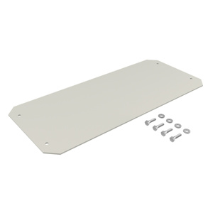 Gland Plate, 20.60x8.24, White, Aluminum
