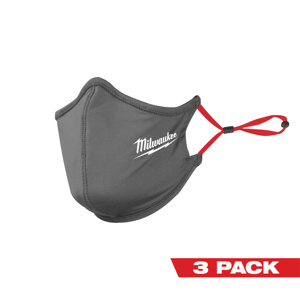 Milwaukee 2-layer Antimicrobal Face Masks Polyester, Spandex, Nylon Gray