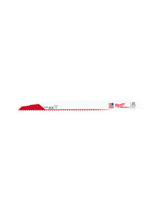 Milwaukee SAWZALL® Reciprocating Saw Blades 100 Piece 5 TPI 12 in Nail-embedded Wood Demo, Fang Tip