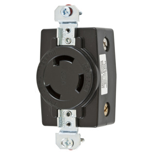 Hubbell Wiring Locking Single Receptacles