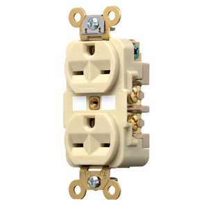 Hubbell Wiring Straight Blade Duplex Receptacles
