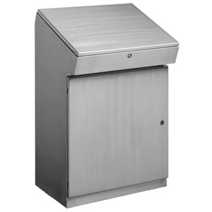 nVent HOFFMAN Wall Mount Hinged Sloped Top Weatherproof Enclosures