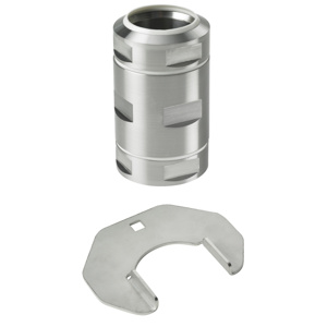 Syspend Sanitary HMI Fixed Coupling, 6x3x3, Brushed, SS304