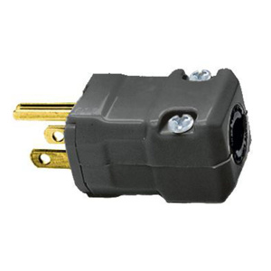 Hubbell Wiring Straight Blade Hinged Straight Plugs